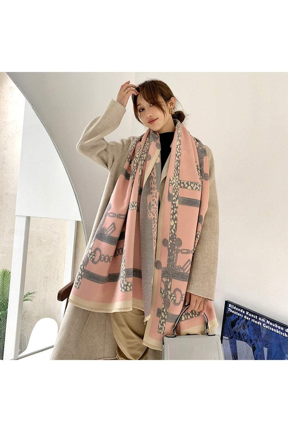 Herbstdekoration Cashmere Luxus Schals