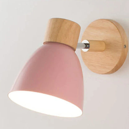 Holz Wandlampe