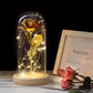 Frendorf | Ewige Rose in Glasdome | Handverlesen, LED-beleuchtet & Ideal für romantische Geschenke und Wohnkultur