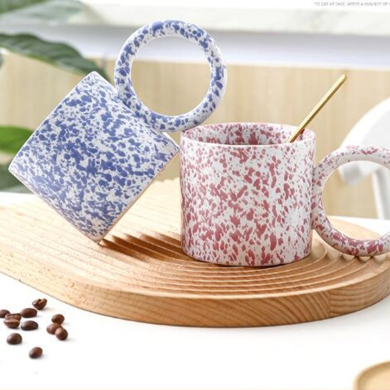 RUNDE HANDGRIFFTASSE - BLAU INK