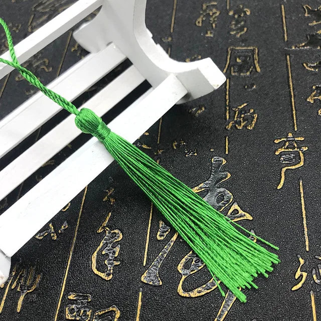 35 Stück Farbgemisch Lesezeichen Quasten - 13 cm Mini Quasten mit Schlaufen für DIY Bastel- und Schmuckherstellungszubehör