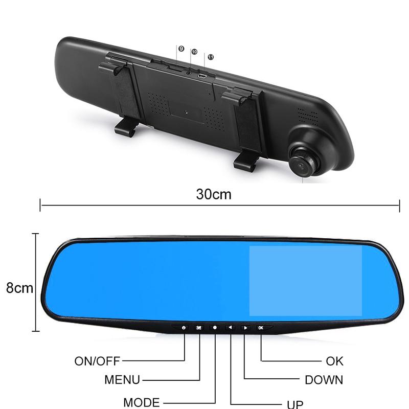 Frendorf | Dual-Linsen DashCam Fahrzeug Front- und Rückfahrkamera HD 1080P Video Rekorder