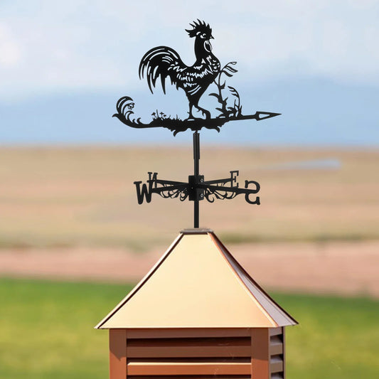 Schützende Hahn-Wetterfahne