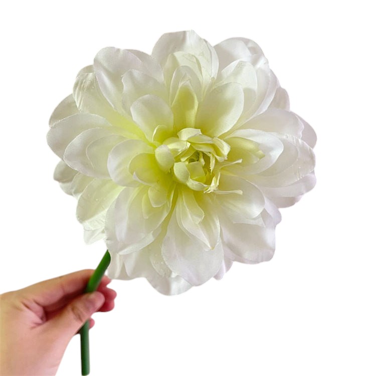 Frendorf | 34 cm Künstliche Dahlienblume Realistischer Fake-Dahlienstrauß für Wohnkultur Hochzeitsarrangements Tischdekorationen und Blumenarrangements Lebenstaugliche Kunst-Dahlie mit weichen Blütenblättern und strapazierfähigen Stielen