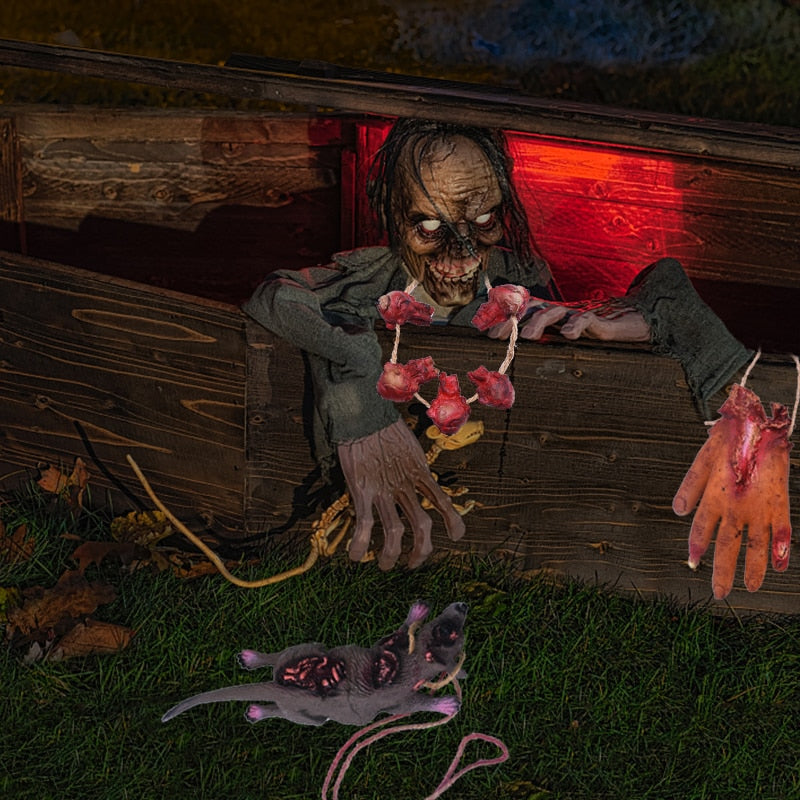 Halloween Blut Requisiten Fake Gruselige Kaputte Fledermaus Hände Füße Ornamente für Spukhaus Halloween Vampir Party Dekorationen