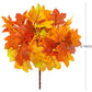 Halloween Fake Smiling Face Pumpkin Seidenahornblätter Bouquet für Party Erntedankfest Zuhause Kamin Tisch Herbst Dekoration