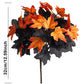 Halloween Fake Smiling Face Pumpkin Seidenahornblätter Bouquet für Party Erntedankfest Zuhause Kamin Tisch Herbst Dekoration