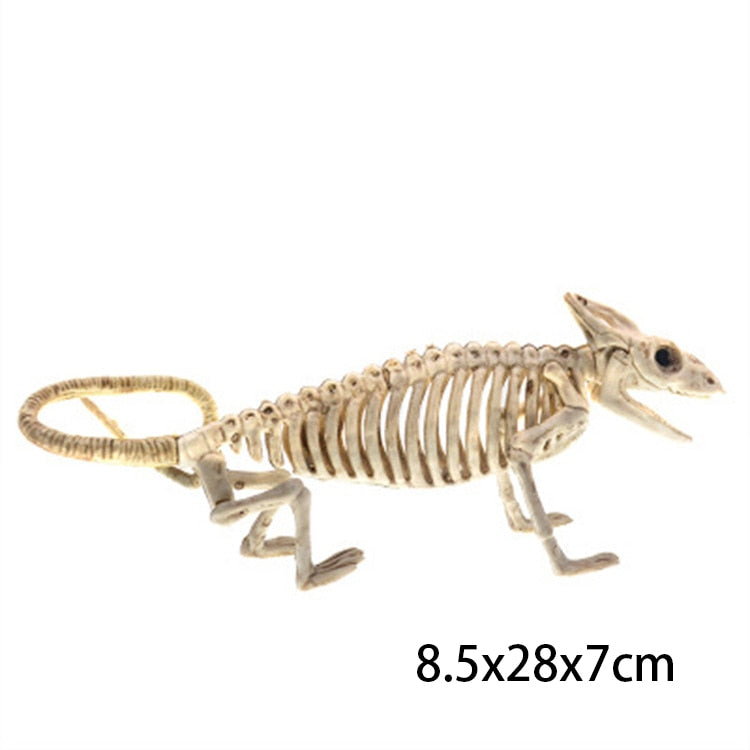 Halloween Horror Fledermäuse Skelett Maus Skorpion Eidechse Knochen Skelett Modell Festival Dekoration Party Gruselige Halloween Party Dekoration
