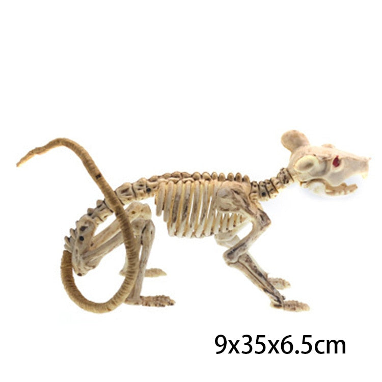 Halloween Horror Fledermäuse Skelett Maus Skorpion Eidechse Knochen Skelett Modell Festival Dekoration Party Gruselige Halloween Party Dekoration
