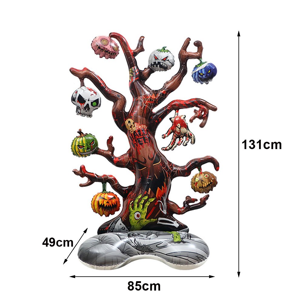 Halloween aufblasbarer Geist Baum Ballons Kürbisse Mumie Miko für Outdoor Indoor Garten Halloween Party Kinder aufblasbares Spielzeug Deko