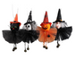 Halloween Kürbis Geist Hexe Schwarze Katze Anhänger Gruselige Hexe Hängedekorationen Fröhliche Halloween Party Dekoration für Zuhause 2023