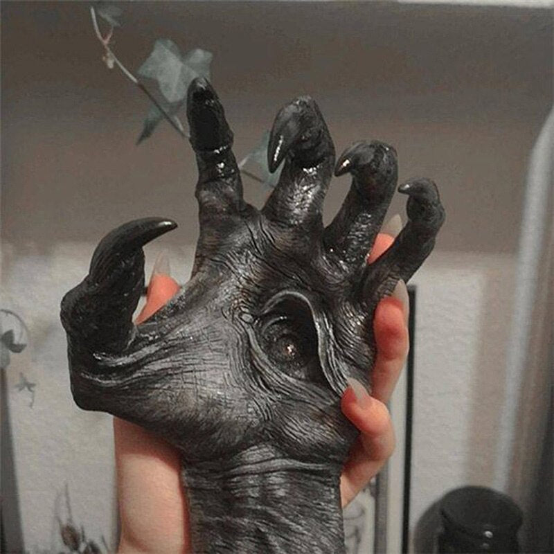 Halloween Die Hand der Hexe Wanddeko Eigenschaften Kollektion Universalhaken Wohnkultur für Halskette Anhänger Schmuck Ornament