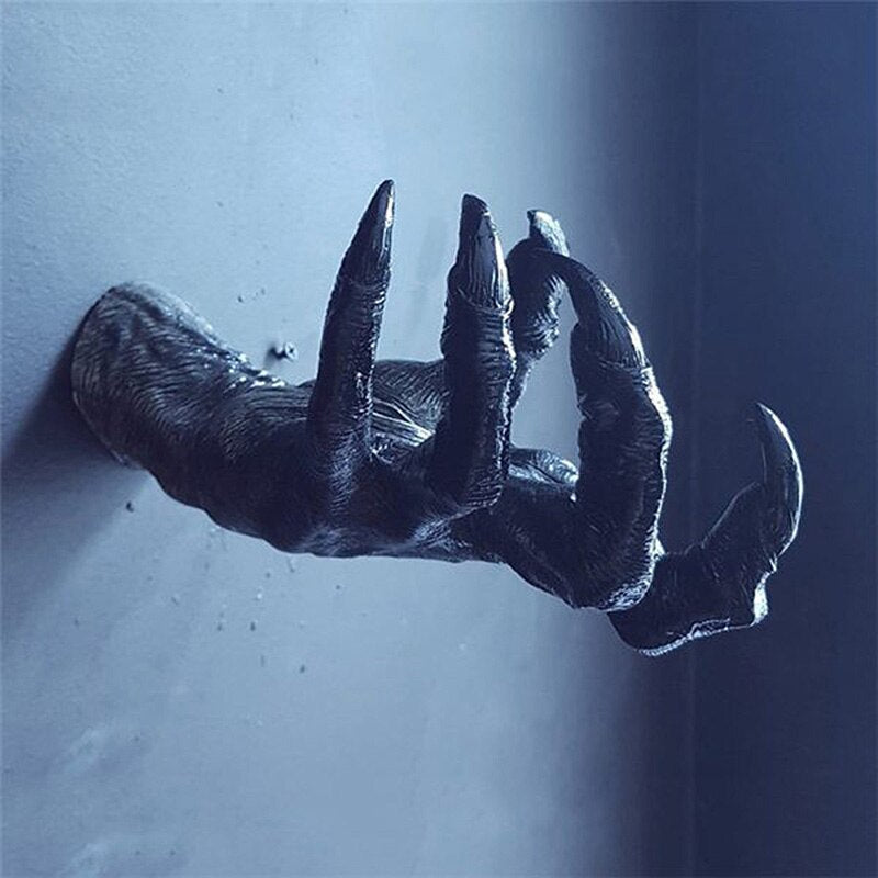 Halloween Die Hand der Hexe Wanddeko Eigenschaften Kollektion Universalhaken Wohnkultur für Halskette Anhänger Schmuck Ornament