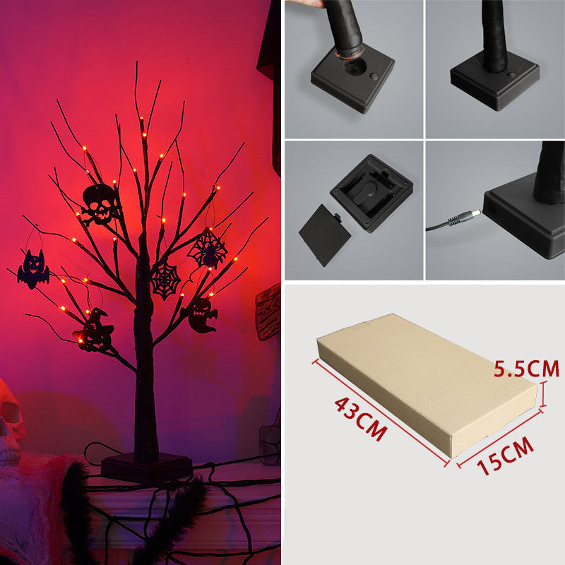 Halloween Baum Licht Led Feiertags Party Layout Heimat Dekorative Lampe
