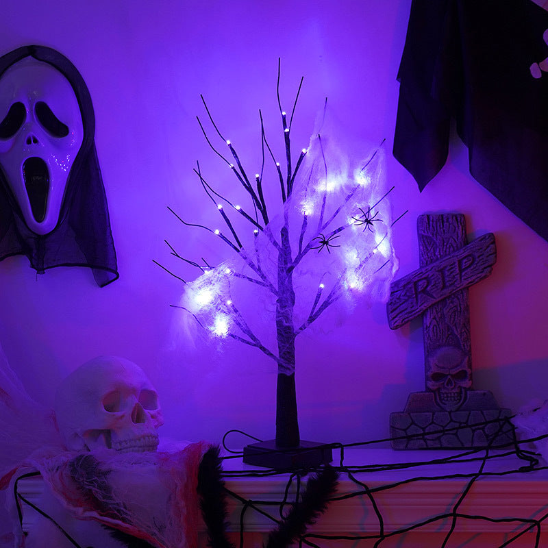 Halloween Baum Licht Led Feiertags Party Layout Heimat Dekorative Lampe
