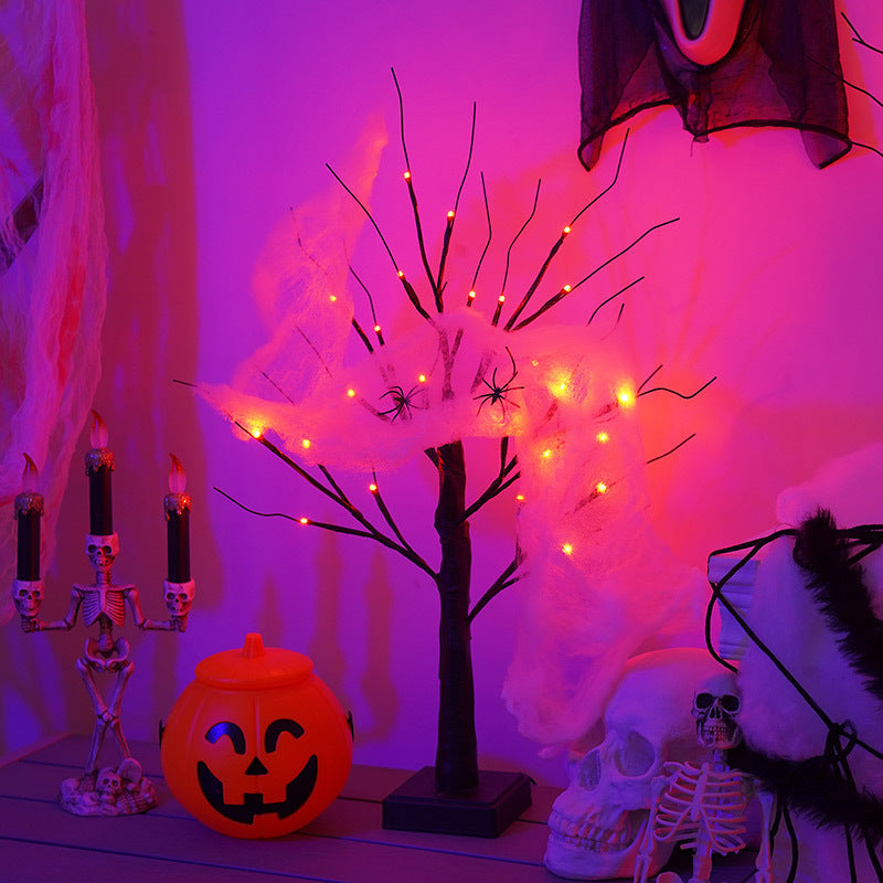 Halloween Baum Licht Led Feiertags Party Layout Heimat Dekorative Lampe