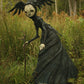 Halloween Hexenfigur Statue Harz Gruselige Hexenskulpturen Gartendekoration für Zuhause Patio Rasen Veranda Gartendekoration