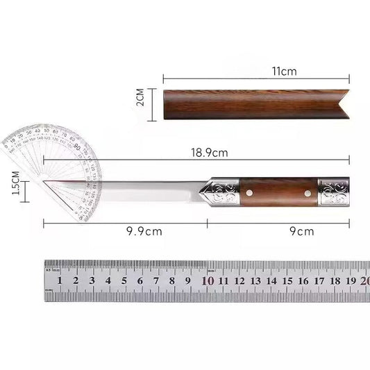 Handgefertigtes Utility-Messer mit japanischem Holzgriff