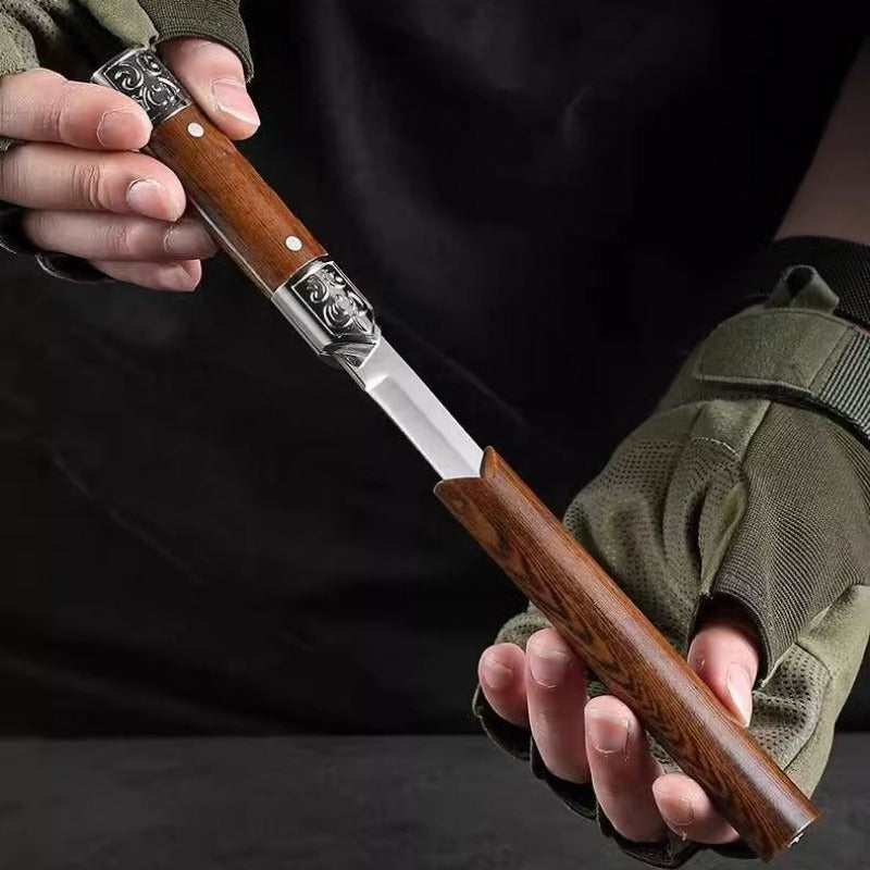 Handgefertigtes Utility-Messer mit japanischem Holzgriff