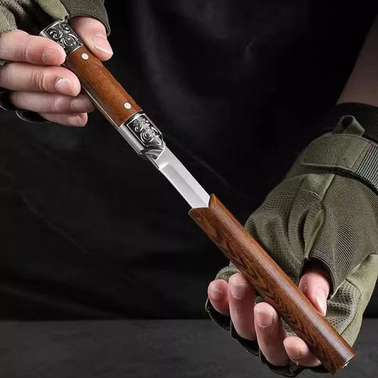 Handgefertigtes Utility-Messer mit japanischem Holzgriff