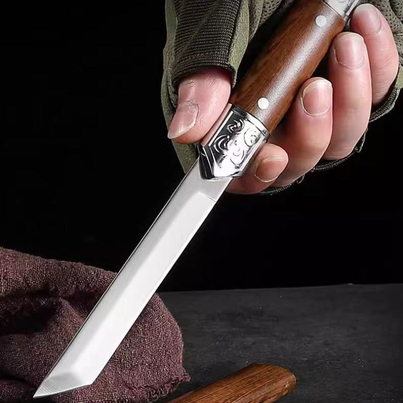 Handgefertigtes Utility-Messer mit japanischem Holzgriff