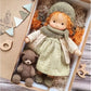 Frendorf | Baumwolle Waldorf Stil Puppe mit Kawaii Details und Stoffverpackung