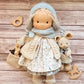 Frendorf | Baumwolle Waldorf Stil Puppe mit Kawaii Details und Stoffverpackung