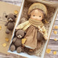 Frendorf | Baumwolle Waldorf Stil Puppe mit Kawaii Details und Stoffverpackung