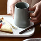 Sehr große Steinzeug-Kaffeetasse