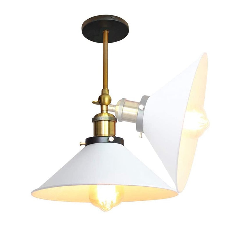 Weiß Industriell Vintage Wand Sconce Licht