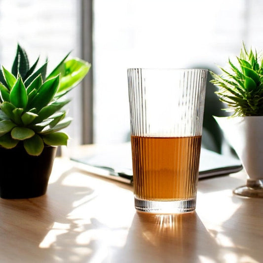 Frendorf | 380ml goldrand teeglas – elegantes und stilvolles teeglas mit dekorativem goldrand, perfekt zum Servieren von Tee, Kaffee oder anderen Getränken, langlebiges und hochwertiges Design, ideal für Zuhause, Restaurants und besondere Anlässe.