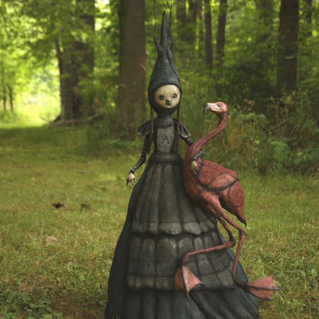Halloween Hexenfigur Statue Harz Gruselige Hexenskulpturen Gartendekoration für Zuhause Patio Rasen Veranda Gartendekoration