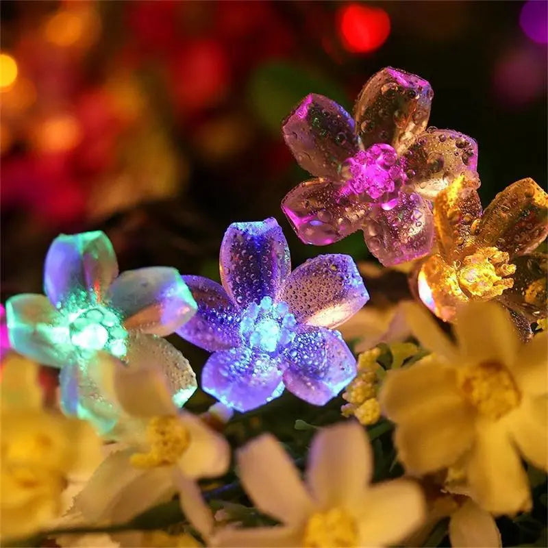 Florale Garten Mehrfarbige Solarbetriebene LED Streifen