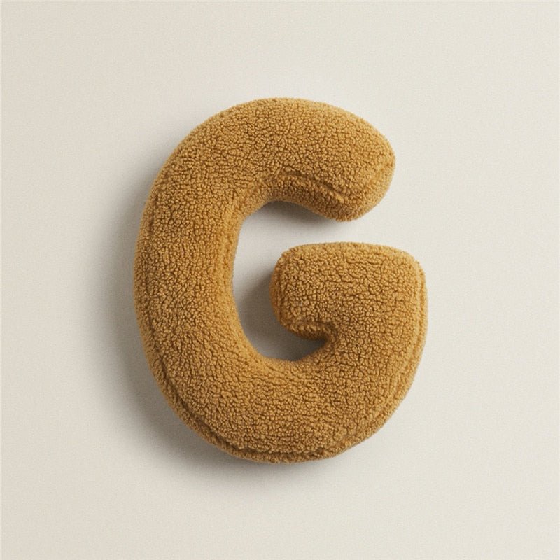 PlushLetter Kissen - Weiches Buchstaben-Kissen für Schlafzimmer und Kinderzimmer