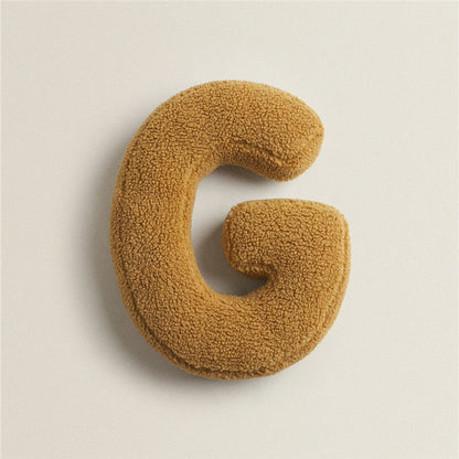 Alphabet Letter Fleece Kissen