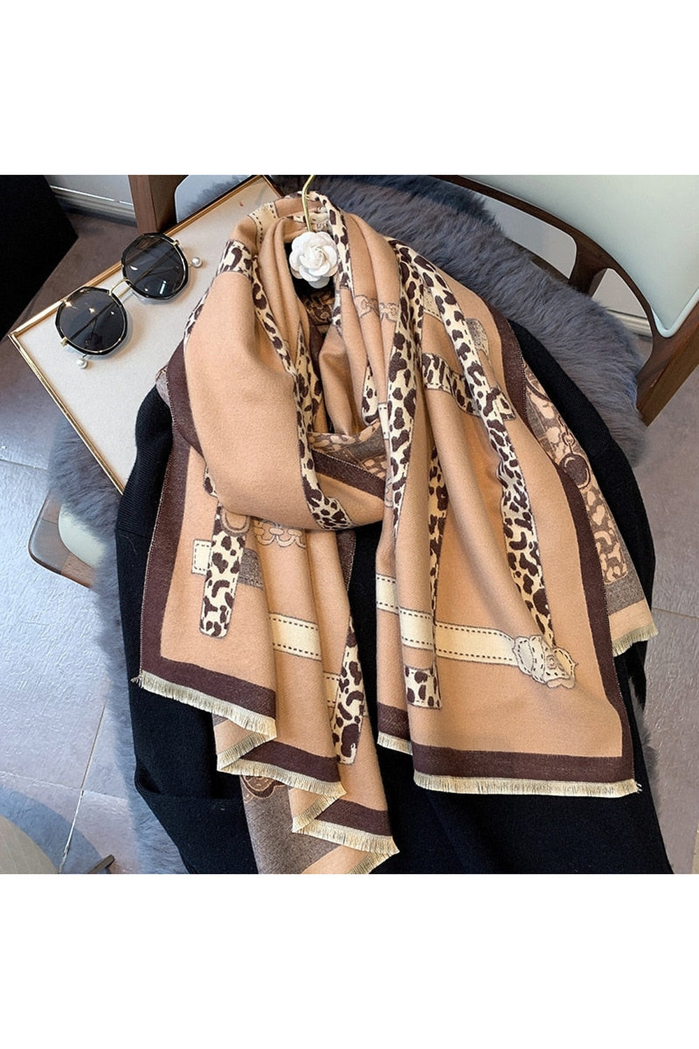 Herbstdekoration Cashmere Luxus Schals