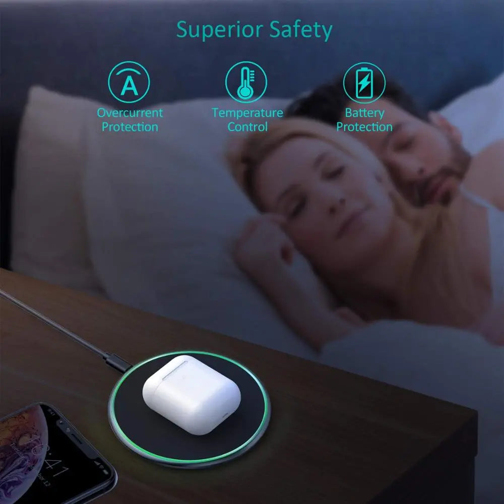 Frendorf | 30W Schnelles kabelloses Ladepad | Premium USB C Ladekabel MagSafe Ladegerät für Apple iPhone, Samsung & Android - Fast Wireless Charging Pad