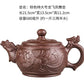 Große Kapazität Haushalt Handgemachte Lila Sand Teekanne Chinesische Teegeschirr Yixing Zisha Zhu Ton Ball Filter Blase Teekanne Mond Topf