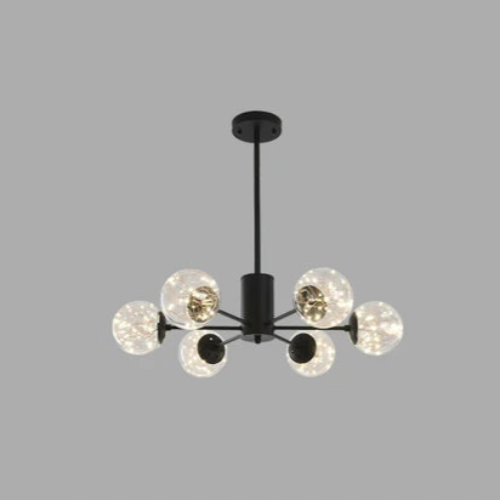 Frendorf | AuroraSphere Glaskugel-Kronleuchter | Eleganter Designerleuchter | Modern & Luxuriös
