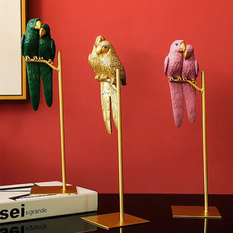 Die Lovebirds Objekt d'Art