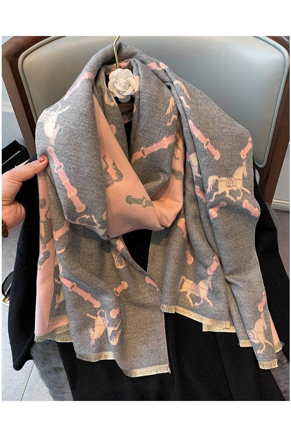Herbstdekoration Cashmere Luxus Schals