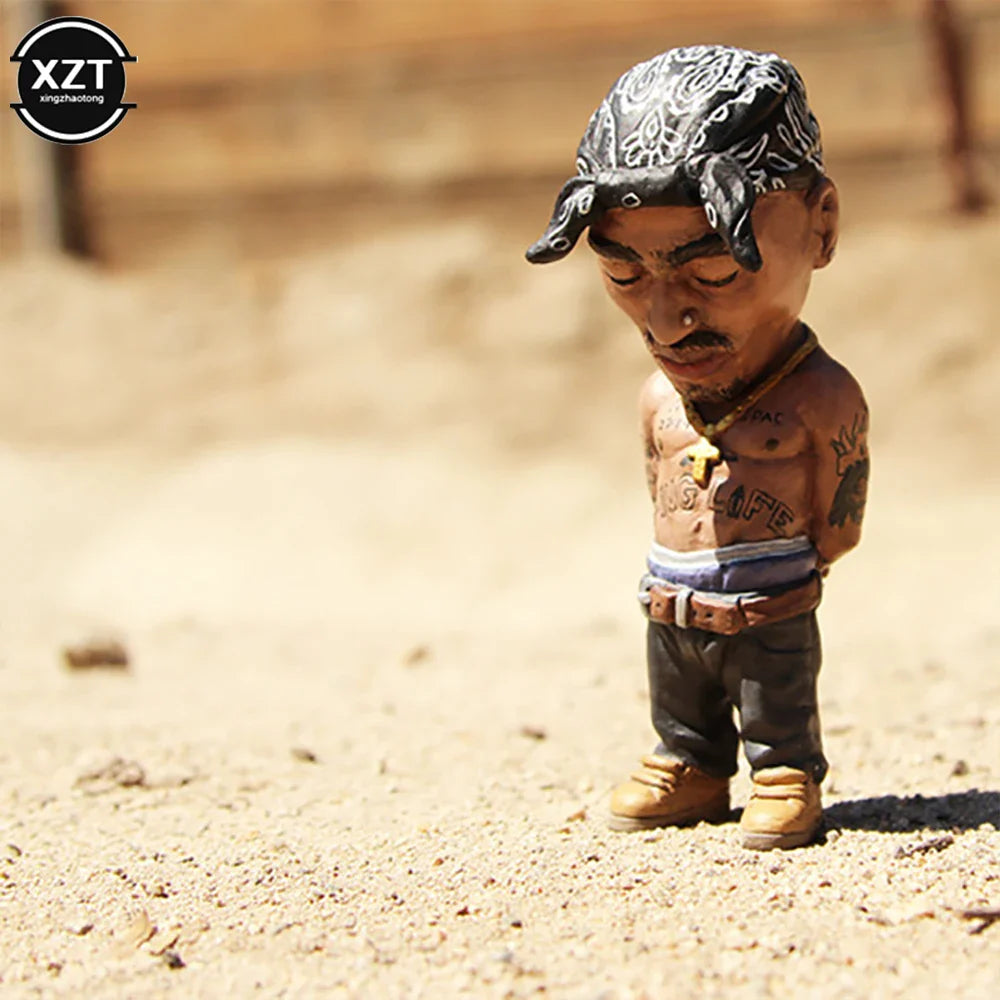 1 Pc Hip Hop Legend Gedenkharz Ornament - Erinnerungsstatue Handwerk für Wohn- und Gartendekoration