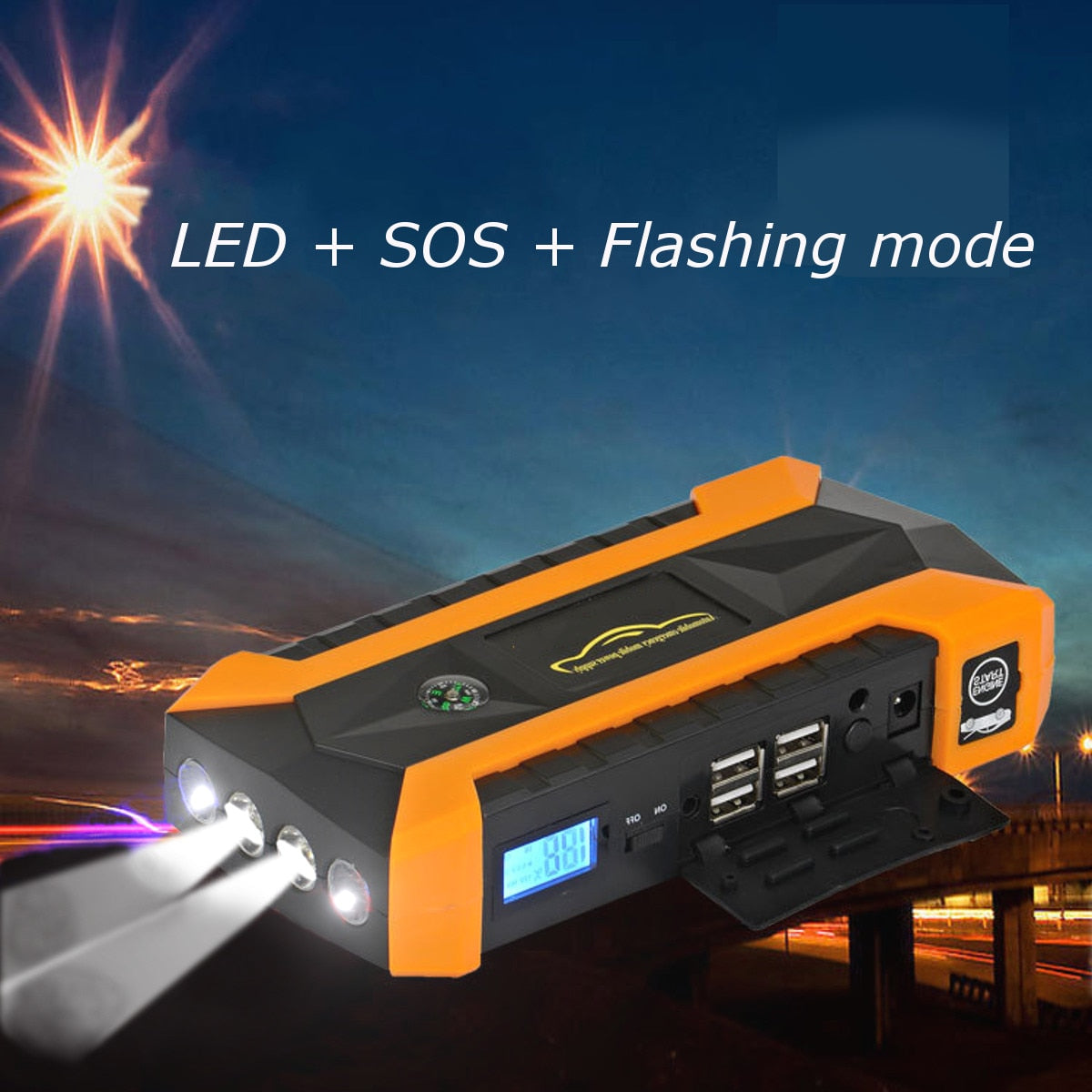 Frendorf | 12 V Auto-Starthilfe-Set - Notfallbooster