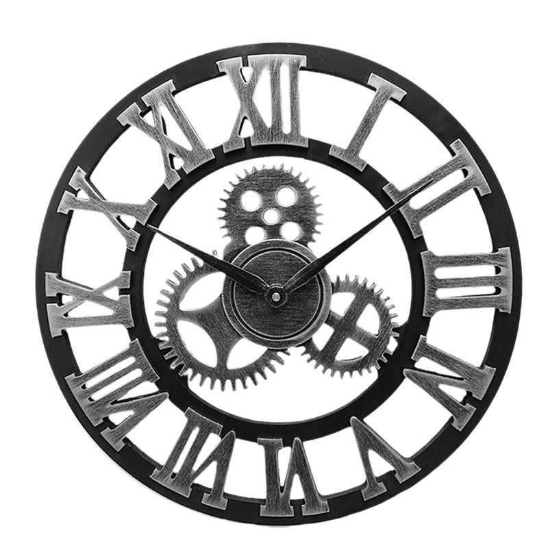 Handgemachte Übergroße 3D Retro Dekorative Wanduhr