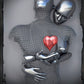 Metallfigur Statues Stile Abstraktes Leinwandgemälde Paare Wandkunst Liebes-Skulptur Poster Druck Wohnkultur Wohnzimmer Geschenke