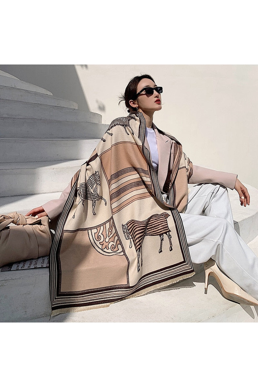 Herbstdekoration Cashmere Luxus Schals