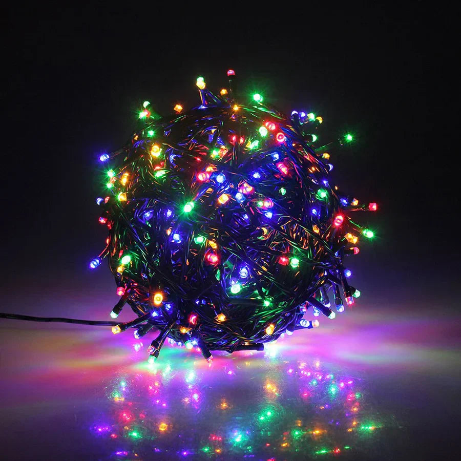 Frendorf | StarBright LED Gartenlichterkette | Festliche Beleuchtung | Warmweiß, Kaltweiß, Blau | Für Innen- & Außenbereiche