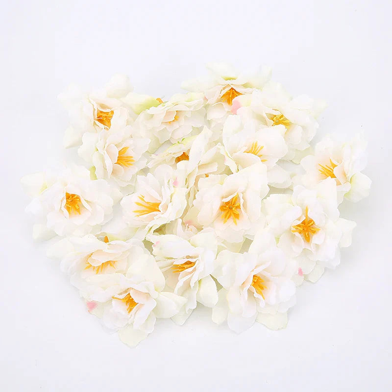 Frendorf | 10PCS Künstliche Seidenrose & Orchideenblüten – 5,5 cm Dekorative Blumen für DIY Kränze, Hochzeitsdekorationen und Heimwerkerprojekte