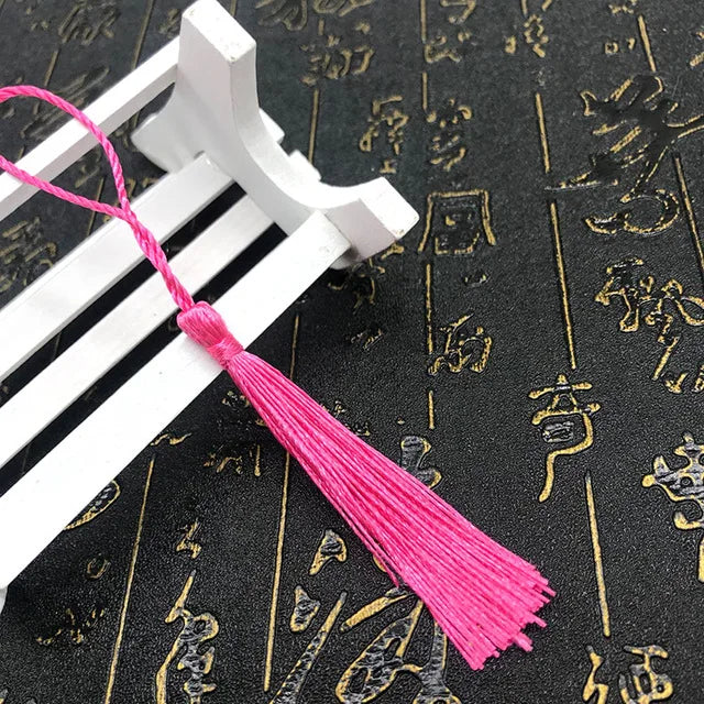 35 Stück Farbgemisch Lesezeichen Quasten - 13 cm Mini Quasten mit Schlaufen für DIY Bastel- und Schmuckherstellungszubehör