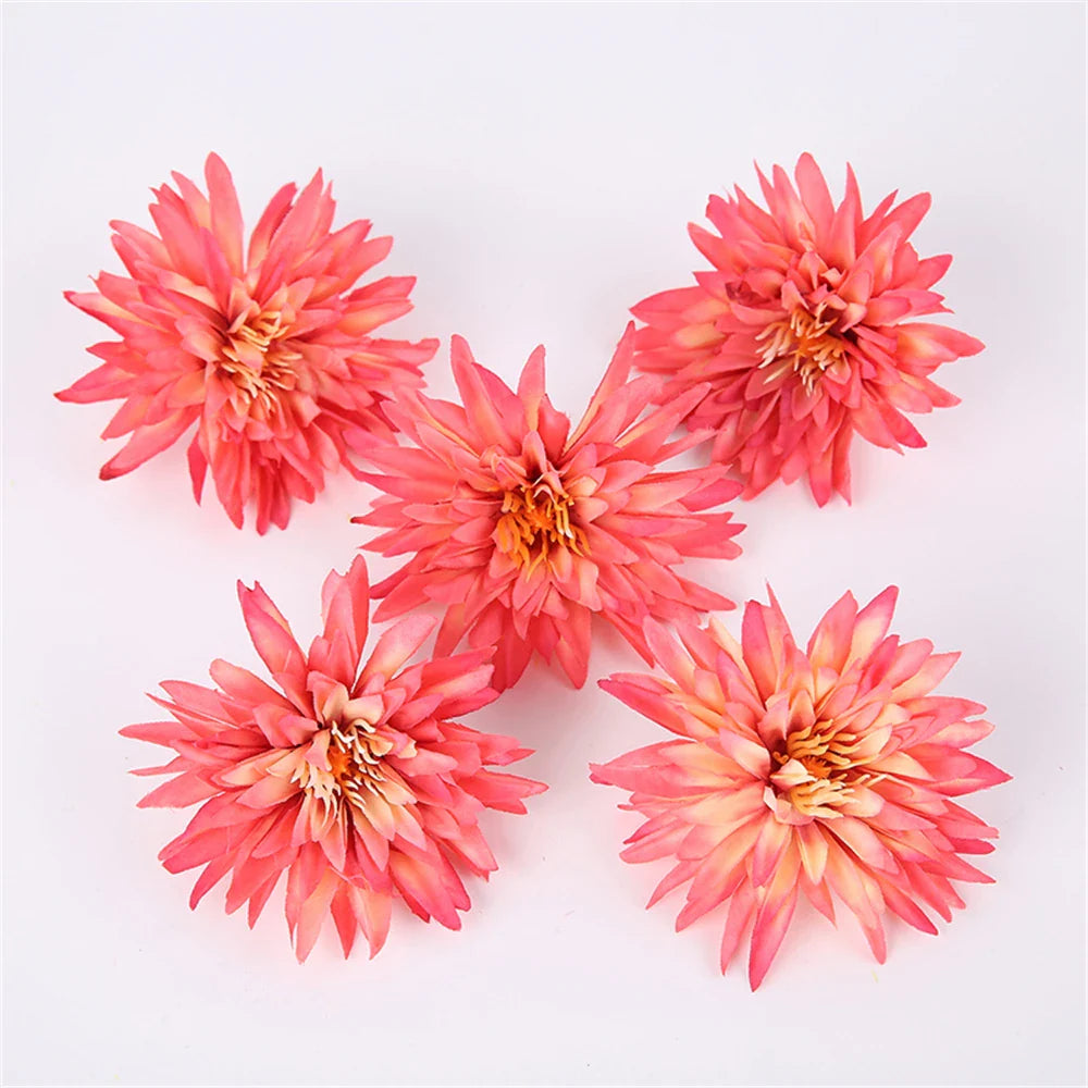 Frendorf | 10 Stück Künstliche Chrysantheme Blumen Köpfe – Seidenfake Blumen für Hochzeiten, Partys, Dekorationen, Sträuße und Girlanden Zubehör